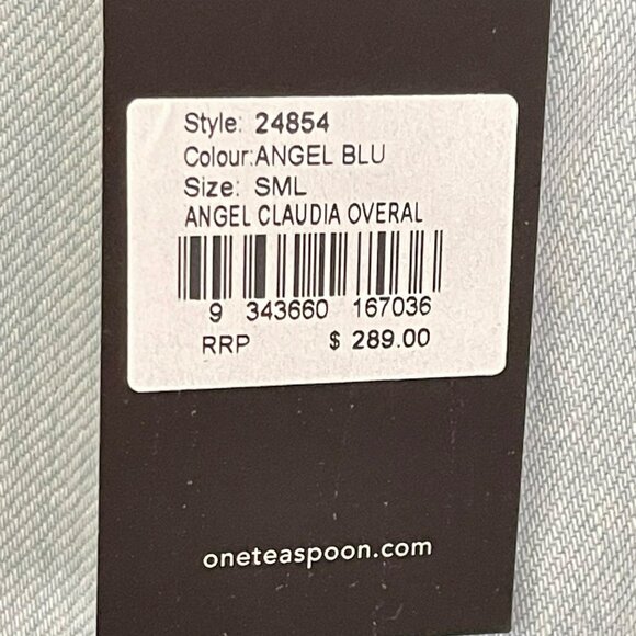 One Teaspoon Angel Claudia Overall Denim Jean Jumpsuit Small NWT - Picture 10 of 10
